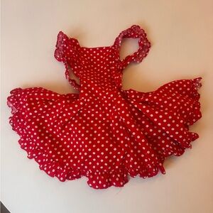 Numi kids Minnie Mouse Red Polka Dot 4T Dress
